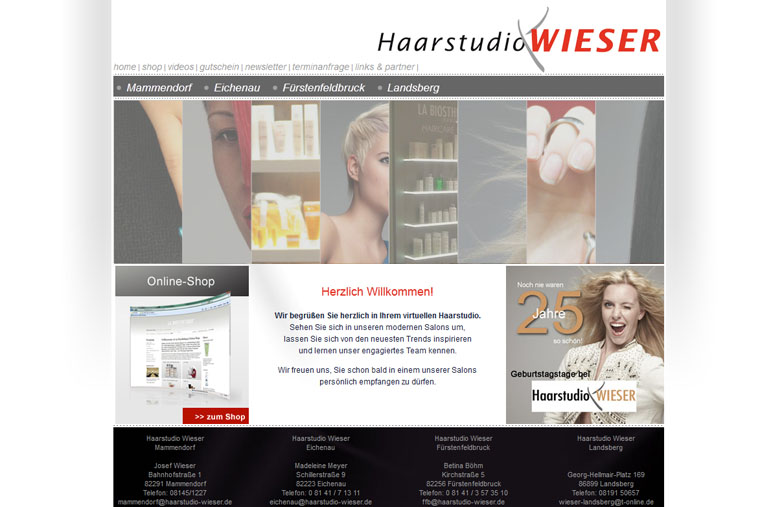 Projektubernahme Haarstudio Wieser Serano Media