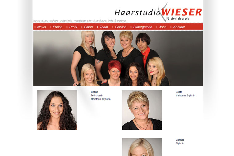 Projektubernahme Haarstudio Wieser Serano Media